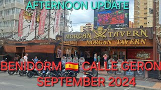 BENIDORM 🇪🇸 MAIN STRIP SEPTEMBER 2024  4KHDR Summer Walking Tour mainstreet costablanca uk [upl. by Suoirrad]