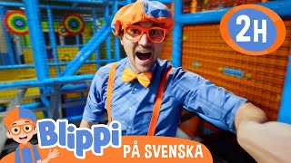 Blippi Svenska  Blippi besöker en inomhuslekplats  pedagogiska videor för barn [upl. by Carlos]