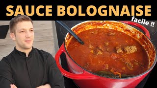 Comment faire une sauce BOLOGNAISE maison  Recette facile [upl. by Nonnac980]