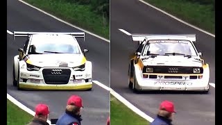 Audi Quattro S1 Vs Audi S1 quattro  Old School Group B Vs Modern Rx Monster [upl. by Cher]