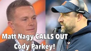 Matt Nagy CALLS OUT Cody Parkey Reaction  Analysis [upl. by Schrader238]