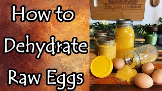 How to Dehydrate Eggs Plus Storage and Usage [upl. by Lanoil]