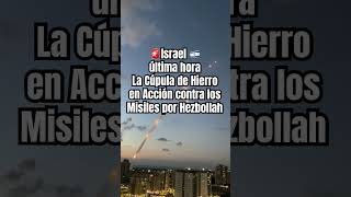 ¡Impactante Ataque de cohetes en el norte de Israel y Iron Dome 🚀🛡️ [upl. by Atnahc722]