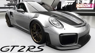 Forza Horizon 4  18 Porsche 911 GT2 RS  Customization Top Speed Review [upl. by Enirbas]