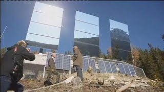 Rjukan sale de las sombras gracias a un helióstato en la montaña  hitech [upl. by Yartnoed]