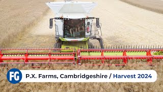 Harvest 2024  PX Farms in Cambridgeshire feat Claas Combines [upl. by Anallij]