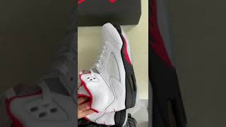 Air Jordan 5 Fire Red 2020 Silver Tongue [upl. by Agata]