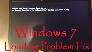 Windows 7 Loading Boot Driver Error Fix  Reboot And Select Proper Boot Device Fix [upl. by Deelaw]