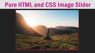 Image Slider using html and css no js  Image Slideshow using CSS animation csPoint [upl. by Abijah]