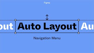 Figma tutorial Auto layout navigation menu [upl. by Burkhard830]