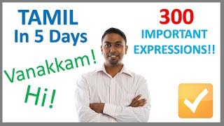 Learn Tamil in 5 Days  Conversation for Beginners [upl. by Ohnuj]