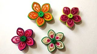 How To Make Beautiful Flower Using Paper Art Quilling [upl. by Anasiul]