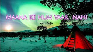 Maana ke hum yaar nahi  Slowed X Reverbed [upl. by Lotsirhc518]