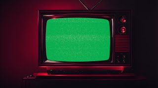 Red Retro TV Green Screen  4K  Vintage  Global Kreators [upl. by Erapsag]