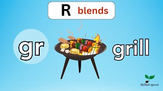 gr blend words  Consonant blend  Phonics for kids  Skilled Sprout [upl. by Tacy481]