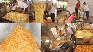 आलू चिप्स बनाने की फैक्टरी में ऐसे बनती है आलू चिप्स potato chips making factory 800kg prodection [upl. by Trey]