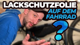 Lackschutzfolie auf dem Carbon Fahrrad anbringen [upl. by Zel]