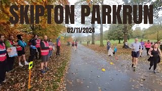 Skipton parkrun 02112024 Beautiful North Yorkshire autumn 5km [upl. by Ailecec]