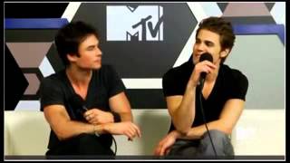 Paul Wesley and Ian Somerhalder interview  COMICCON 2013 [upl. by Sherill]