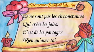 15 idées pour la SaintValentin Amitié  Amour  texte et poème [upl. by Leihcim]