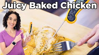 How to Bake Chicken Breasts Temperature amp How Long  How to Cook Chicken by MOMables [upl. by Weiman887]