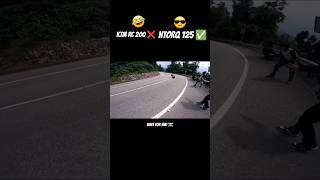 RC 200 🤡 NTORQ WINER 🥳🤣 duke390 rider h2r motovlog bikeride ntorq [upl. by Ttennaej]