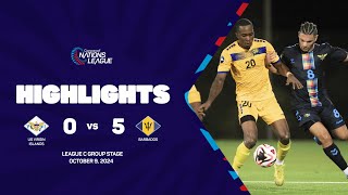 US Virgin Islands vs Barbados  202425 Concacaf Nations League  Group Stage [upl. by Leunamme]