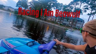 Racing I am Beowulf  1996 Yamaha Wave Venture vs 2017 Kawasaki SXR Standup Jet Ski [upl. by Las]