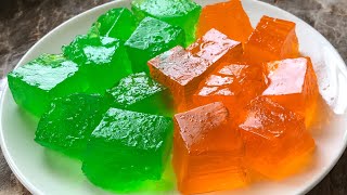 Homemade jelly recipe with and without Gelatin  homemade jello recipe [upl. by Uel]