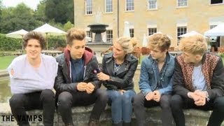 The Vamps amp AME interview  SD2 Festival with Ashley James  Clothes Show TV [upl. by Conal523]