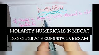 HOW TO FIND MOLARITY IN JUST 1 MINLEARN BEFORE MDCAT11th12thmdcatEcat ANY EXAM [upl. by Isac]