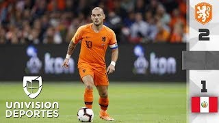 Holanda 21 Perú  GOLES Y RESUMEN  Partido amistoso [upl. by Alrich]