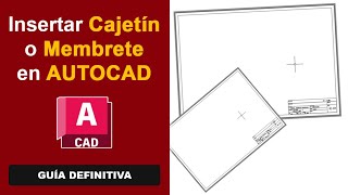 😍 Insertar CAJETIN o MEMBRETE en AutoCAD  cajetin en autocad  CAD  insertar cajetin en autocad [upl. by Otsuaf768]