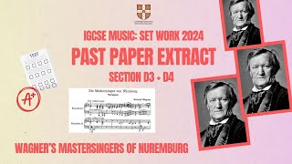 WAGNER Extract  Set Work IGCSE Music June 2024 Mastersingers of Nuremburg Overture [upl. by Htebharas]