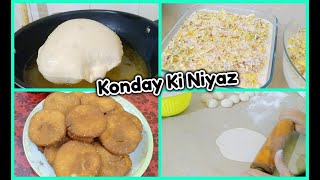 Hum ne ki ghar main konday ki niyaz aur banai kheer poori aur meethi tikiyan  Humare Vlogs [upl. by Shedd]