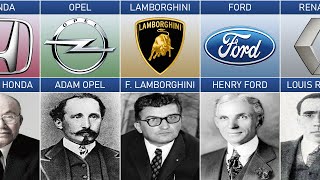 Founder of Car Companies From Different Countries [upl. by Lahtnero]