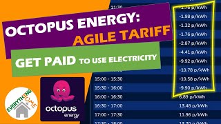 Octopus Energy Agile Tariff  Get Paid To Use Electricity How It Works And How To Sign Up [upl. by Singleton]