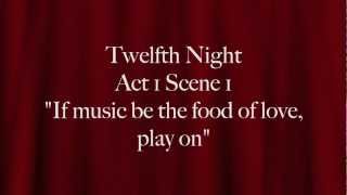 Twelfth Night Duke Orsino quotIf music be the food of love play onquot [upl. by Aisyla]