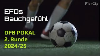 DFB Pokalprognose 202425 2 Runde  Wer erreicht das Achtelfinale [upl. by Anecusa]