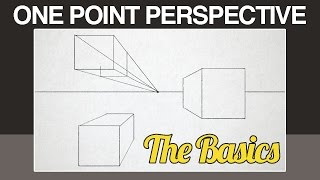 PERSPECTIVE DRAWING 01  THE BASICS  Horizon Line Vanishing Points 12 amp 3 [upl. by Ecyar219]