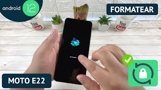 Formatear Motorola Moto E22  Android 12 [upl. by Tloc307]