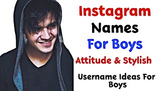 TOP 20 Instagram names for boys attitude Instagram username ideas for boys 2023 😎 [upl. by Leirvag]