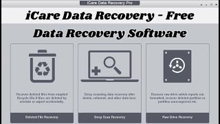 How to recover files with icare data recovery pro  free data recovery [upl. by Narib]