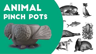 How to Make Animal Pinch Pots with Clay [upl. by Iolande521]