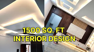 1500 SQ FT INTERIOR DESIGN homedecor [upl. by Sharla]