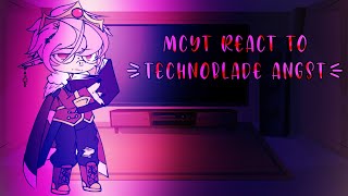 MCYT React to Technoblade Angst  Trans Technoblade AU  GCRV [upl. by Narruc546]