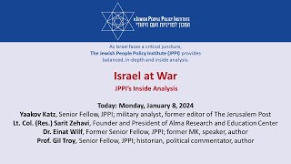 Israel at War JPPI’s Inside Analysis  Episode 51 [upl. by Felicio25]