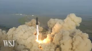 Starship Explosion Video Watch Elon Musks Rocket Explode After Launch  WSJ [upl. by Ielhsa82]