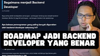 Bagaimana Menjadi Backend Developer  PZN Reaction [upl. by Garrik504]