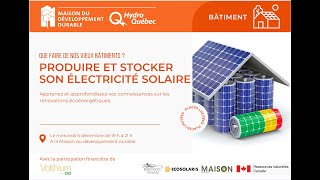 Produire et stocker son électricité solaire [upl. by Akena]